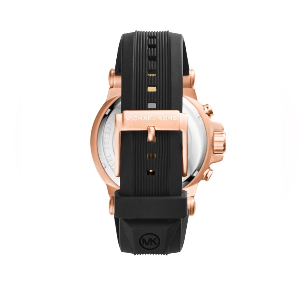 Michael Kors Dylan Men's Watch Style MK8184 Rose Gold & Black - Picture 9 of 15